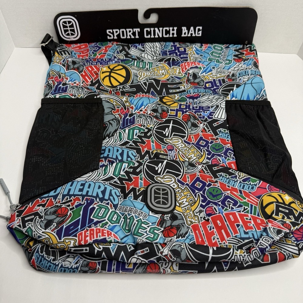 Overtime Elite Cinch Sports Drawstring Bag with Shoe Compartment - Team Mash